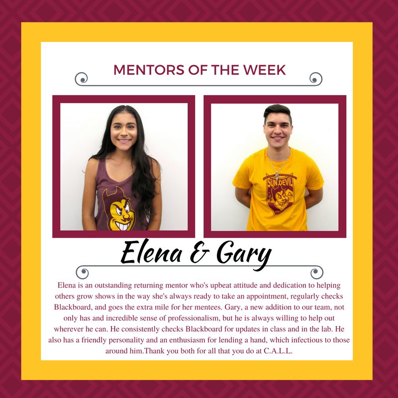 CommLabASU's tweet photo. Meet two of our PHENOMENAL mentors who we're highlighting for #MentorOfTheWeekMonday #MOTWM #CommLabASU #NewCollege #ASUWestCampus https://t.co/W4Bfn5HTCs