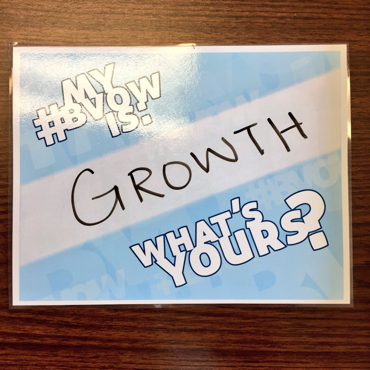 HSSD_chase's tweet photo. My Bay View one word for this school year is growth! I can't wait to continue to grow each day as an individual and teacher. #BVOW #hssd https://t.co/iqJeDADwpV