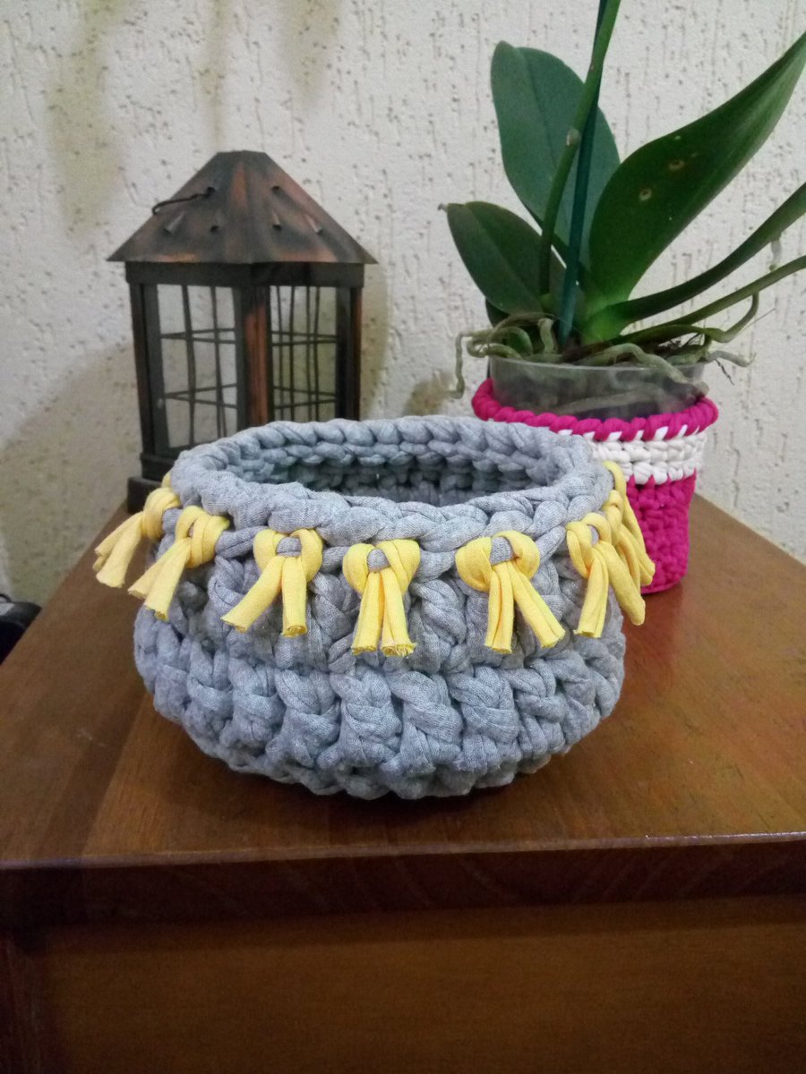 artebrentan's tweet photo. Cestos organizadores #cesto #cestaria #fiodemalha #croche #crocheting #homedecor #home https://t.co/5AdCfN1809