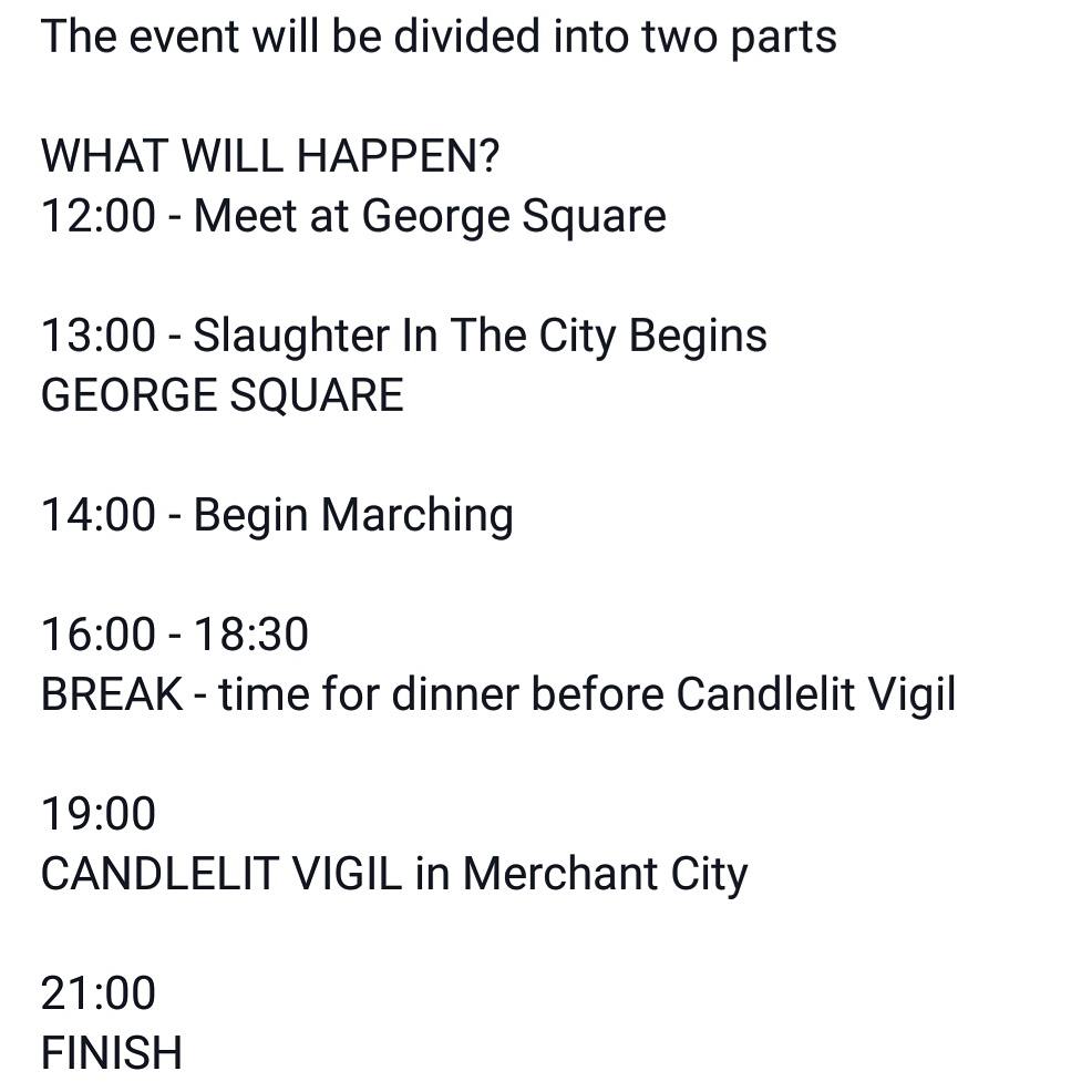 Save_Scotland's tweet photo. Glasgow's first 'Slaughter in The City' event - will you be there? 

🕊️🌍 https://t.co/BNwyvRWi8f