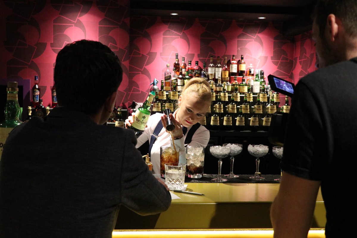 Our head bartender and all round superstar Kasia is representing #Aviator at the #UKBG final today, with her twist on a Manhatten #girlpower