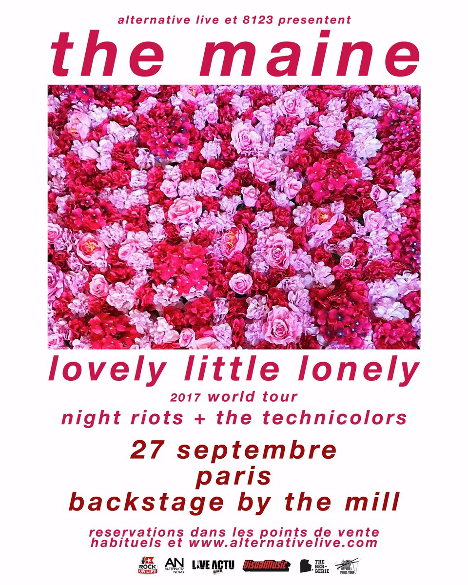 #CONCOURS - Deux places à gagner pour le concert de The Maine le 27 septembre à Paris

RT ce tweet et suis nous pour tenter de les obtenir !