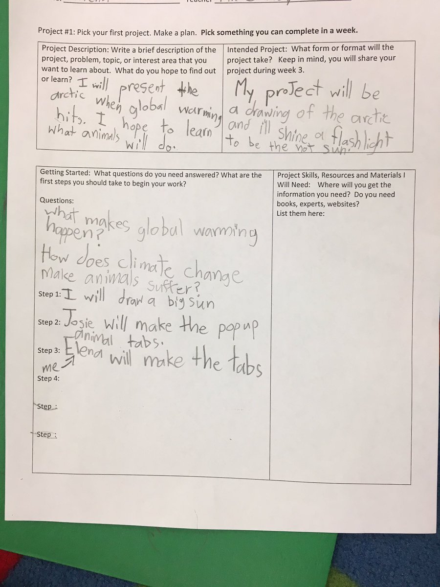 Dr_Chalfant's tweet photo. It's #Enrichment time in @Murch3rdGrade! Students in Mr. Colman's class are designing their own weekly projects to complete! #WeAreMurch https://t.co/BtGRGkQTJM