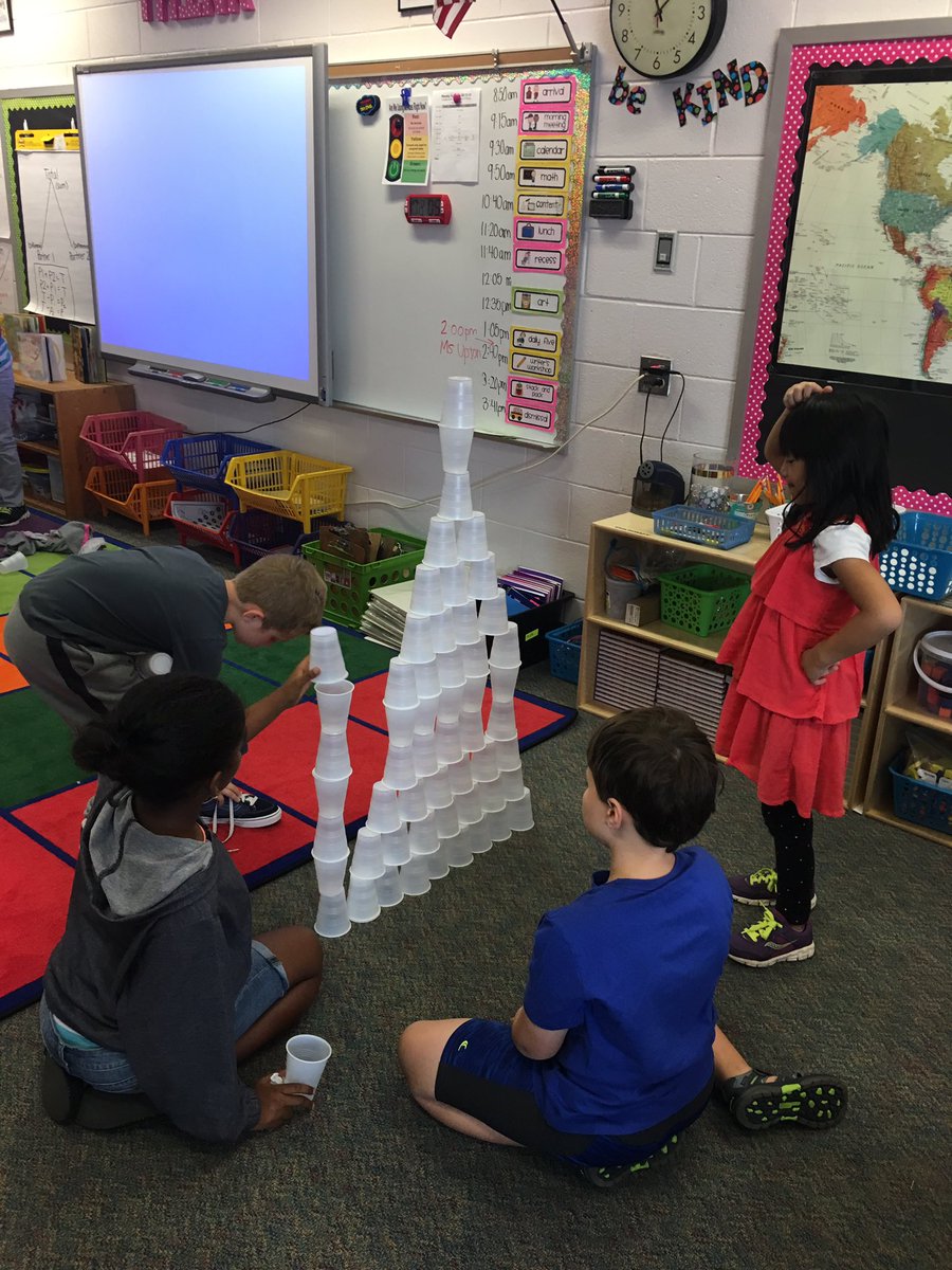 Mrs_KZCampbell's tweet photo. Tallest tower = 71 inches! We were all winners though because NOBODY GAVE UP! #smarties #terrificinthird #PHESbulldogs #growthmindset https://t.co/Lt58OcVzkL