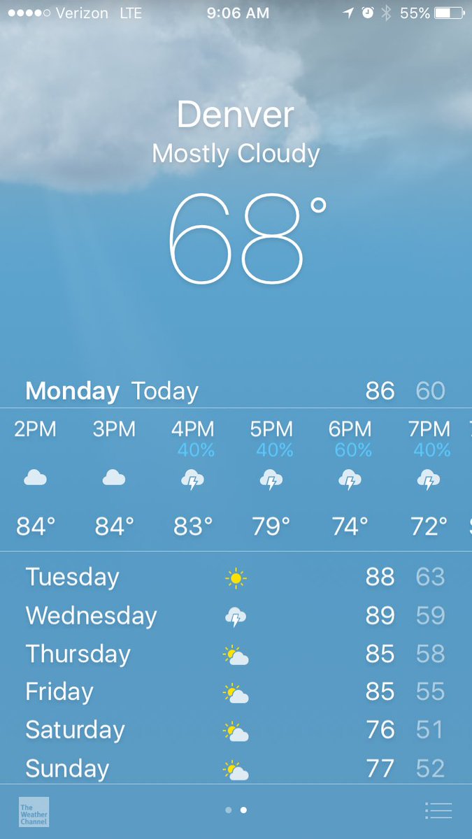 5northbolt's tweet photo. 100% chance of Thunder storm from SoCal to hit Denver tonight β‘οΈπβ‘οΈπβ‘οΈ #thunderboltsoflightning #boltup #fighforsd #denver #donkeys β‘οΈπ΄β‘οΈ https://t.co/6joQ6TO08h
