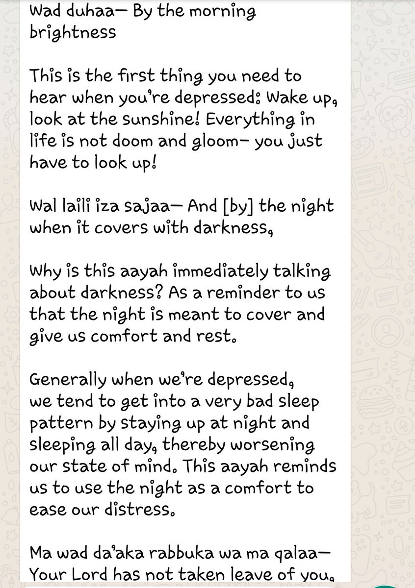 ms_ammah's tweet photo. Thread on suratul ad-duha, its long but very important https://t.co/hHq5uISIgg