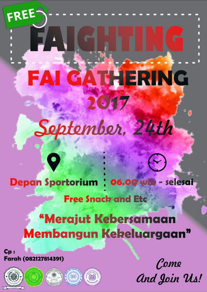 Mark your date ya, bcs there will be big event colaborate with KM FAI UMY!!!! 
Come and join us!