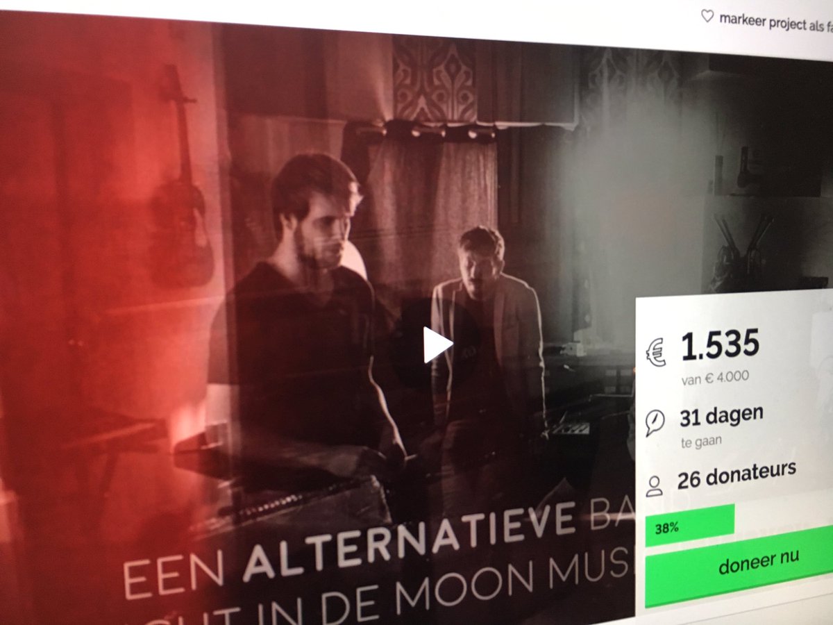 graefmusic's tweet photo. Door een gulle donatie van @VSBfonds en de steun van fans staan we al op 38% #vdk #crowdfunding #GRAEF https://t.co/LYYMxXG8BK