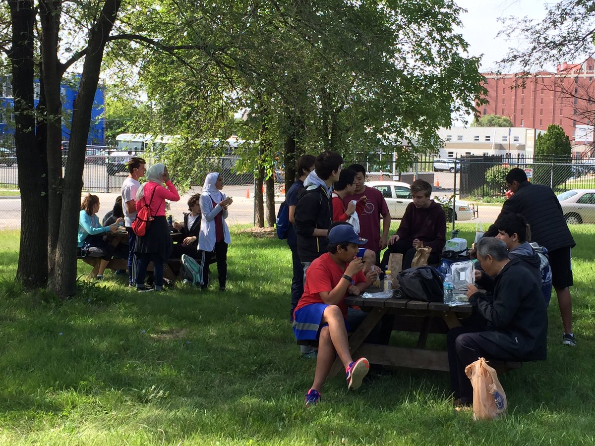 MrsFairmanIA's tweet photo. IA-Okma students are cooking for Cass Community Services.  Enjoying a deserved lunch break! #cdayia https://t.co/qy2mtXHgBZ