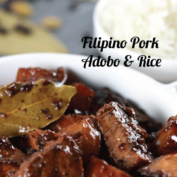 societyfair's tweet photo. Society Sarap! Don't miss this week's #datenightbag - #Filipino pork adobo & leche flan! https://t.co/hYEapblSC3 #filipinofoodmovement https://t.co/bljD32Ywus