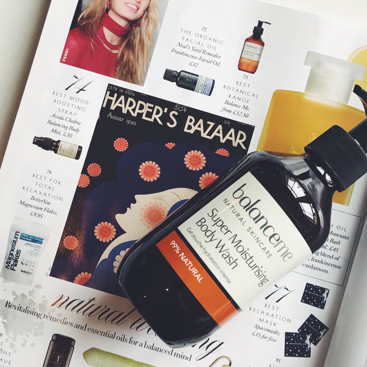balancemeskin's tweet photo. Spotted in Harper's Bazaar '150 The Beauty Awards' Our Super Moisturising Body Oil for Best Botanical Range 🌿 https://t.co/z5jUYhcrqe