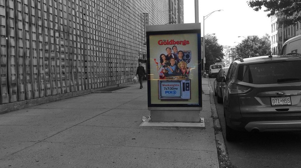 capitoloutdoor's tweet photo. Catch @TheGoldbergsABC in broadcast syndication #PIX11! (also on #Hoboken #OOH #AdPanels) #NYC #GoWherethePeopleAre https://t.co/ugJ4tohvIW https://t.co/nRSEMQXOdA