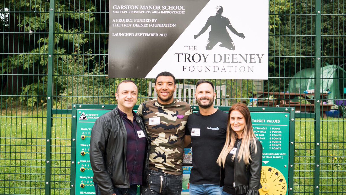 TheTDFoundation's tweet photo. Good to be back at Garston Manor to see the new sports area for first time today! Great to see everyone's hard work pay off 🙌🏻 #TDFoundation https://t.co/D0IJjrCLBo