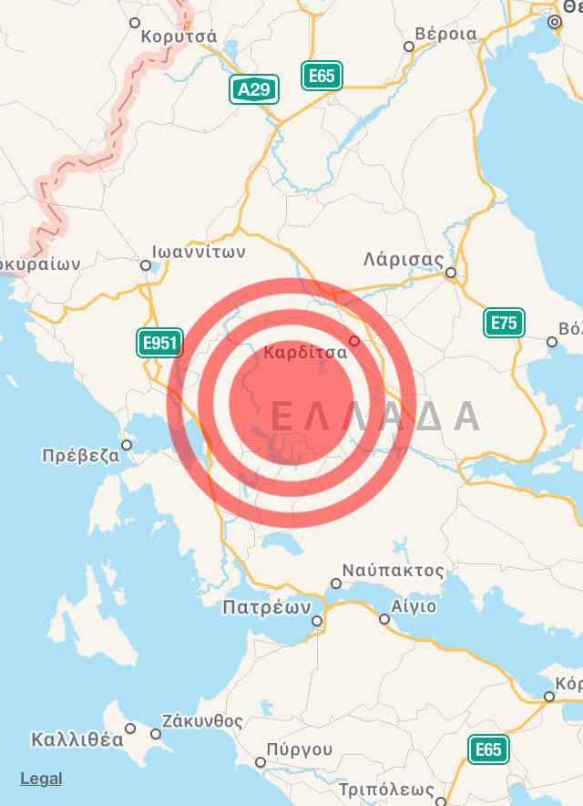 Magnitude : 4.8, Greece, Date : 11 Σεπτεμβρίου 2017 - 16:20:15 GMT.