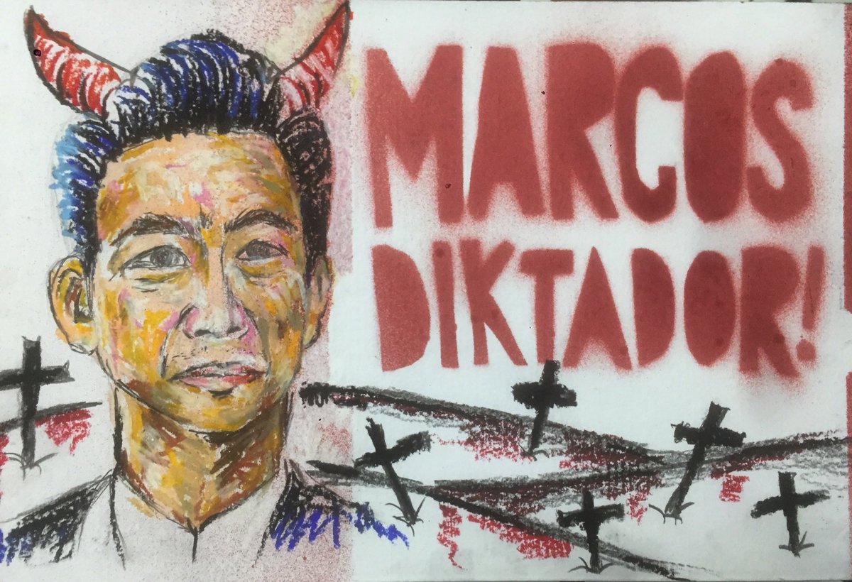 iskolarium's tweet photo. Pahabol. Quick 15mins sketch.
#MarcosARTrocities #Marcos100 #ArtPH #NeverAgain https://t.co/onSFlyHZkR