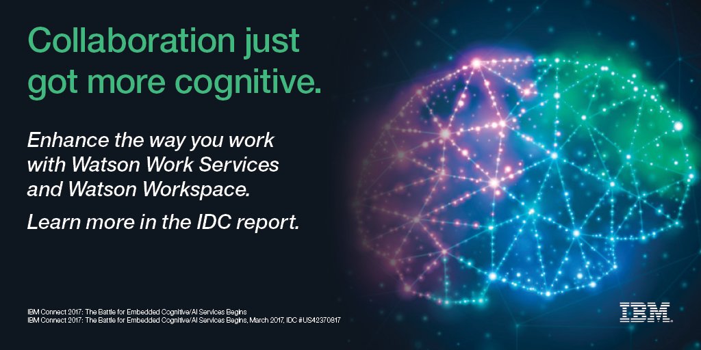 HCLDigital's tweet photo. #mustread: @danielkdtwt breaks down the new @IDC report on our #cognitive collaborative transformation: https://t.co/RJVOXVrTAv #IBMConnect https://t.co/nJ6jjmxGGI