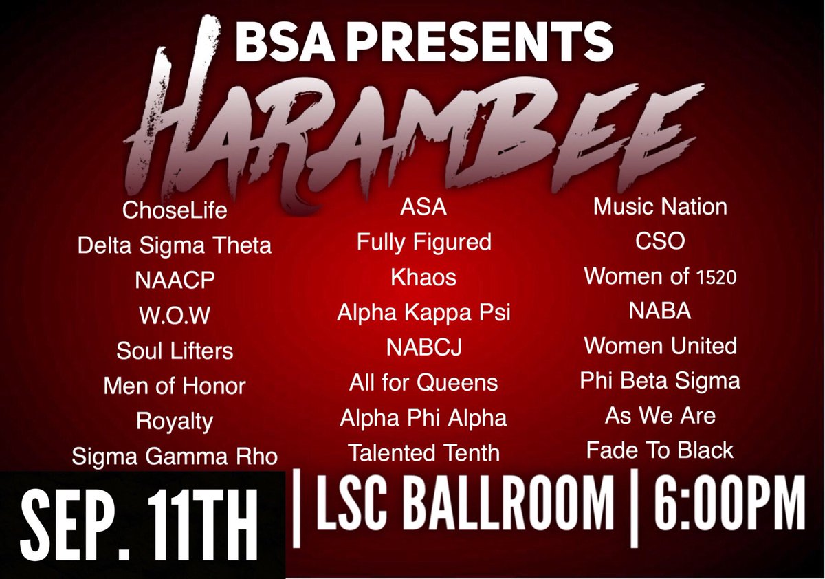 BSA_ALLDAY's tweet photo. The day we've been waiting for! Come out and get to know the orgs on campus. See you there! 😉 https://t.co/Gesb82LOq6