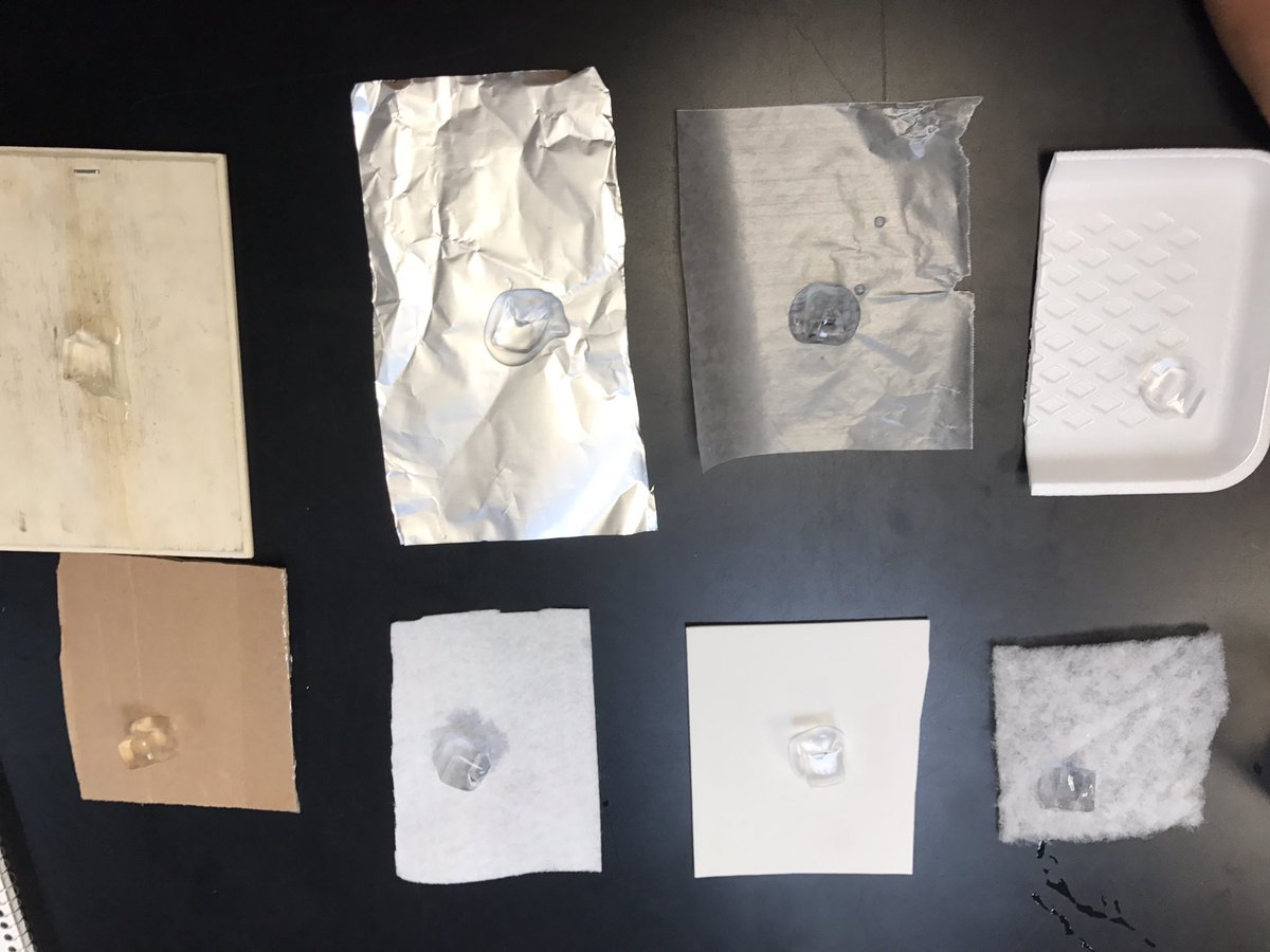 KernStem's tweet photo. Students testing materials to determine which would be most effective for penguin shelters. #science https://t.co/cOObCyp80R