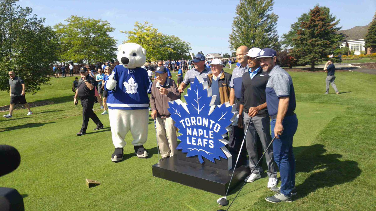 We're here at the <a href="/MapleLeafs/">Toronto Maple Leafs</a> &amp; Legends Charity Golf Classic today. Will have a recap of the day airing at 7pm! #TMLtalk