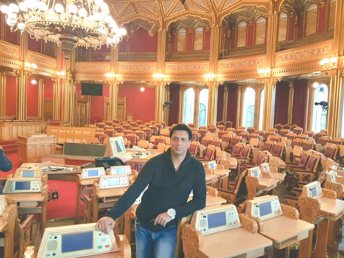 imbhandarkar's tweet image. Had the privilege to visit the parliament of #Norway #storting #Oslo