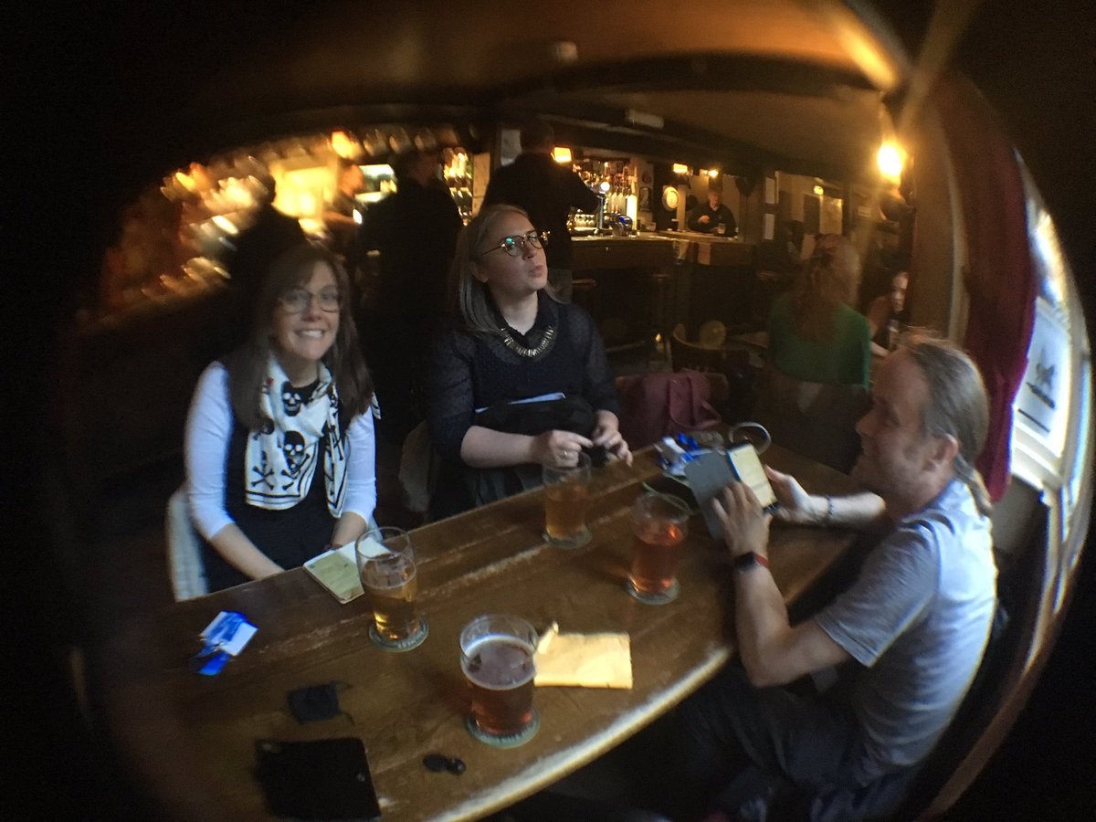 EdithHalvarsson's tweet photo. We survived #PASIG17 BootCamp day! Relaxing with #DP0C and #bldpres at Lamb and Flag after a day of learnings https://t.co/tEQCMTeFIC