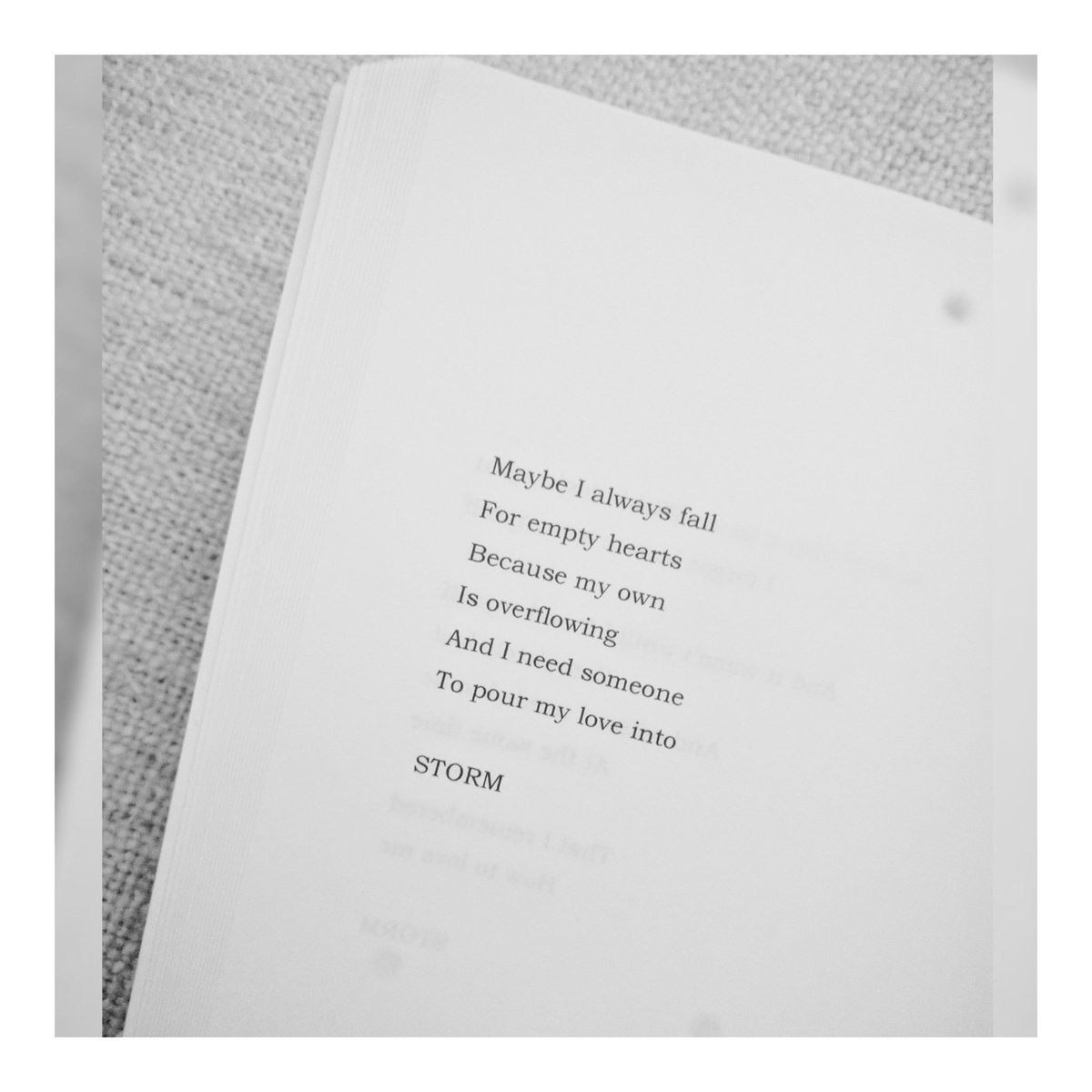 writtenbystorm's tweet photo. A page from 'Storm of Hearts'.

#poetry #stormthewriter #apagefrom #stormofhearts #overflowinglove #emptyhearts #lovepoem #bookavailablenow https://t.co/9iwOa4kytY