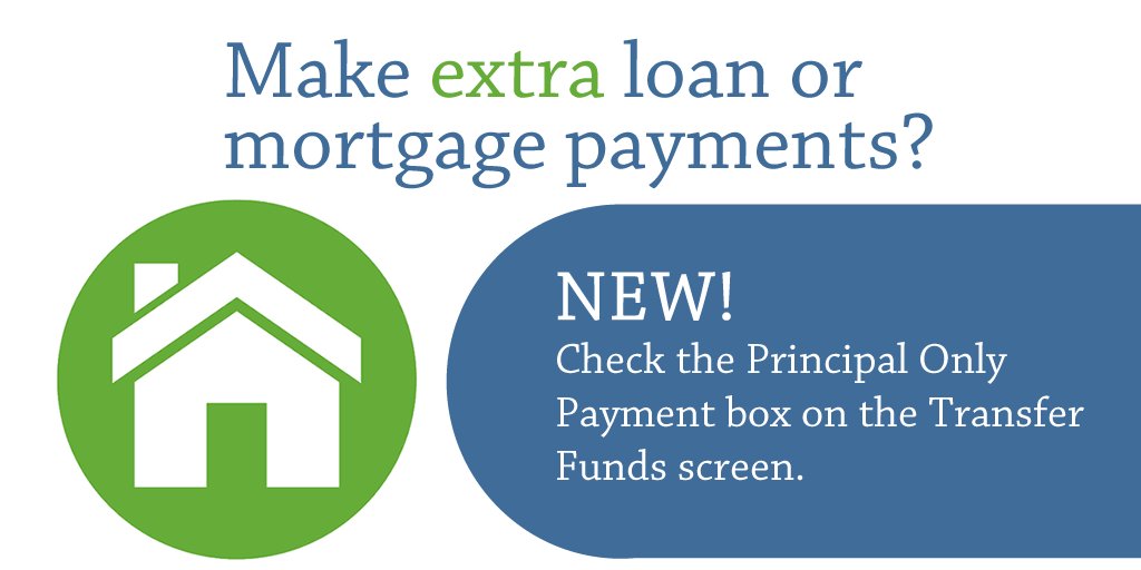 InnovationCU's tweet photo. You can now make "Principal Only" payments in online banking so your payment goes towards your principal vs accrued interest! #paydownfaster https://t.co/rBX7hsS1aM