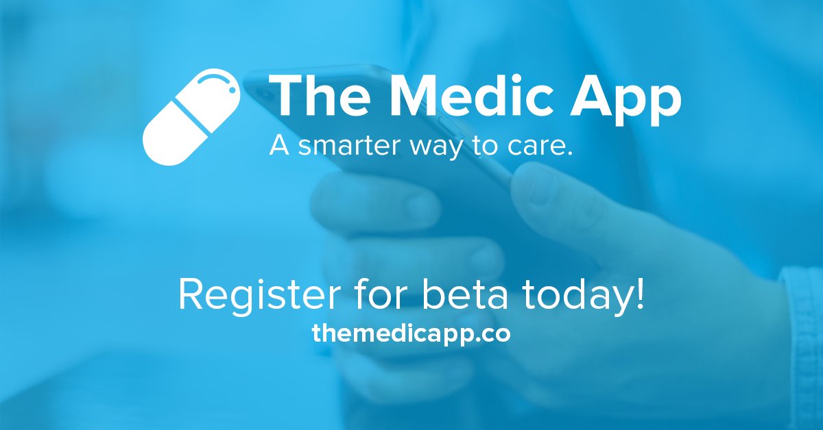 MedicTechUK's tweet photo. If your interest in trying the medic app, sign up to beta test today at https://t.co/CJknNSjRsc
We love to hear from you!

#SmarterWayToCare https://t.co/iOW5X4JPXy