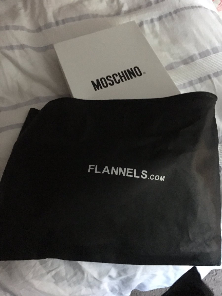 ____Bart____'s tweet photo. Bought a few things from @flannelsfashion and gotta say there delivery service is spot on. Plus I love the delivery bags they come in. https://t.co/ZwrjXkXRXk