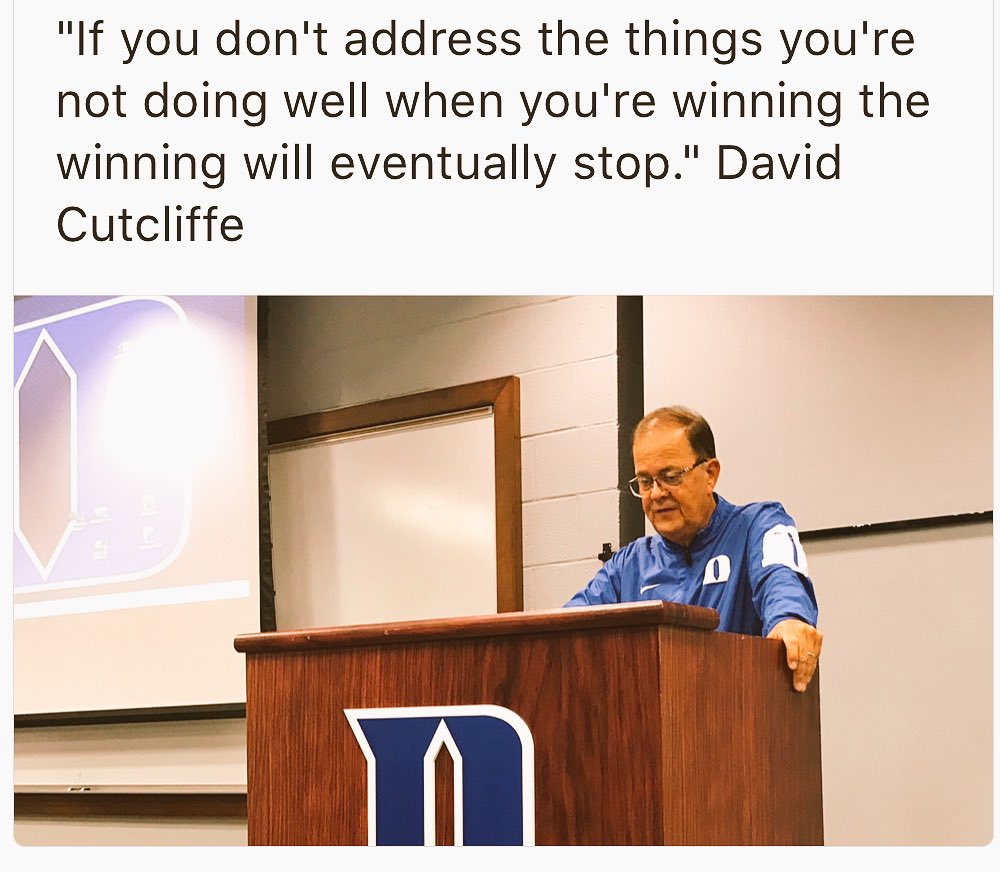 coachesplaybook's tweet photo. Success is never final. Failure is never fatal. The past is the past and this week begins a new mission. What can we improve on TODAY? https://t.co/ZxomRpsMM6