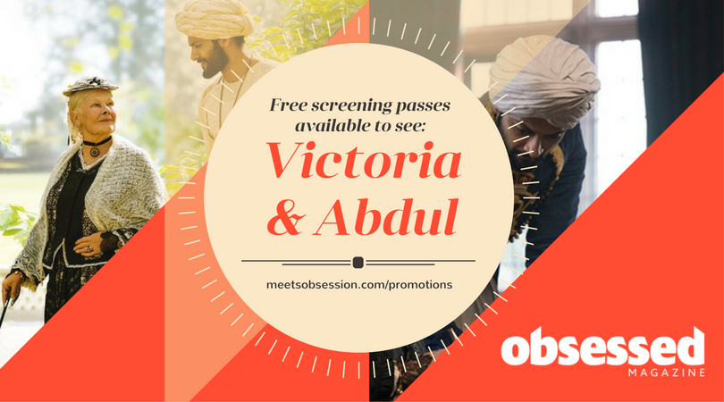 ObsessedMag_com's tweet image. Hey DC + @ScreeningsDC - FREE feel-good movie, "Victoria &amp;amp; Abdul" at the link. But hurry, passes limited: meetsobsession.com/promotions