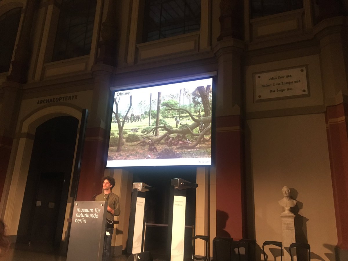 Sobhiyanajjar's tweet photo. So proud to attend a great talk by my friend Dr Faissal Bibi @natural history #Museum_für_naturkunde_berlin talking about #Human_evolution. https://t.co/TDV0QzZ2E0