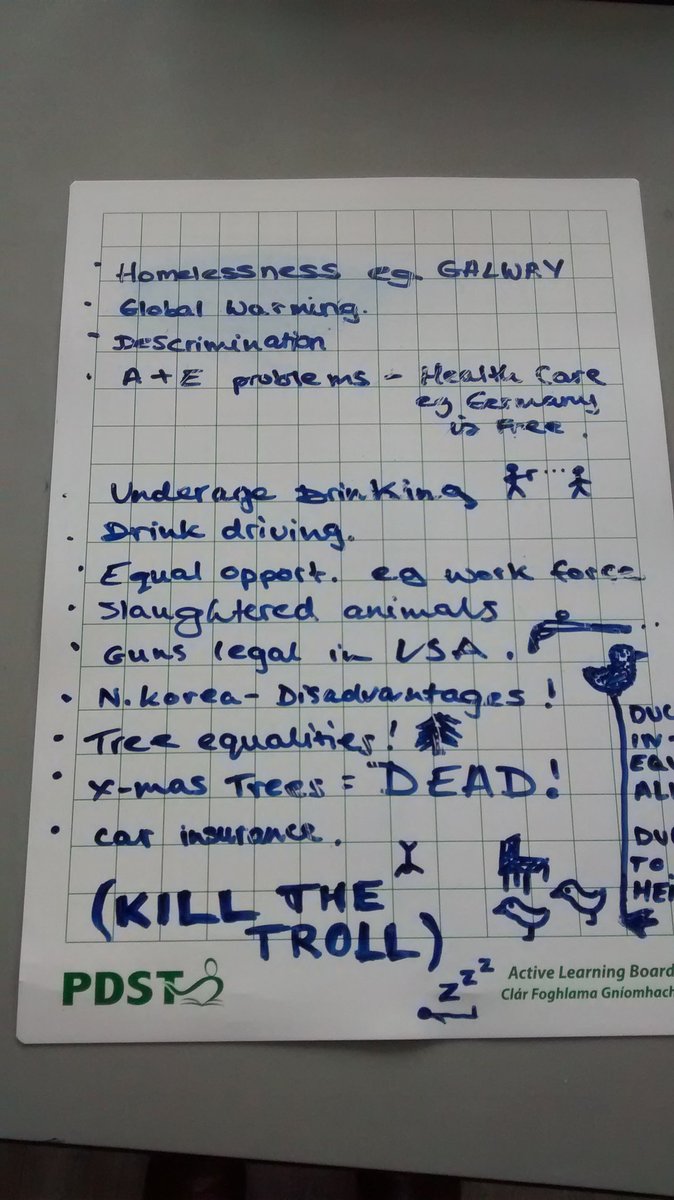 AliLynch20's tweet photo. Some responses from 6th year students in relation to #SDGs and #IrelandsIssues #GlobalIssues https://t.co/bcObuTeLPc