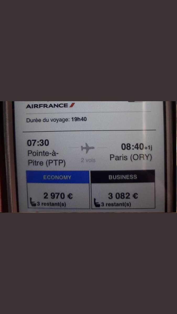 ZeDoc5's tweet image. Quelle honte de profiter de la détresse des gens pour les détrousser #honte #airfrance #air #france #irma #hurricane #shame #voleur #brigand