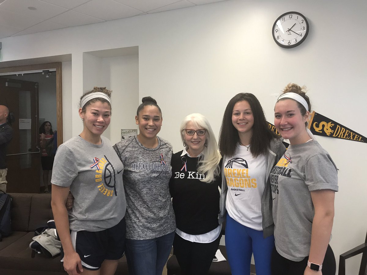 Drexel Women's Basketball (@drexelwbb) on Twitter photo Thank you <a href="/BTWFoundation/">Born This Way Foundation</a> for coming to Drexel today and sharing your message of #Kindness and #Bravery Thank you <a href="/BTWFoundation/">Born This Way Foundation</a> for coming to Drexel today and sharing your message of #Kindness and #Bravery