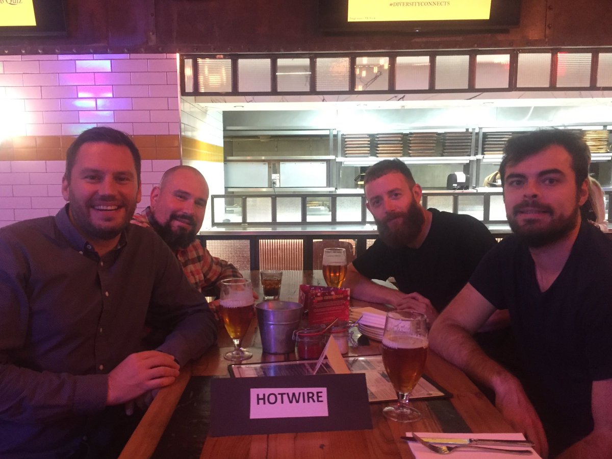 Team @hotwireglobal getting set to win the inaugural @PRstarsTB pub quiz! Support from home texting TBF10 £10 to 70070 #diversityconnects