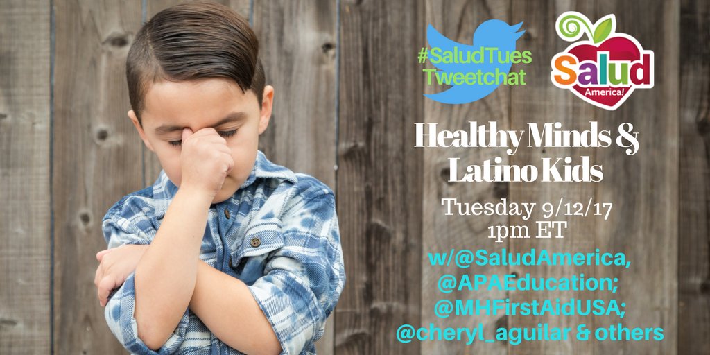 MinorityHealth's tweet photo. Join us as new research is unveiled on Mental Health and Latino Kids tomorrow at 1PM ET with @SaludAmerica &amp; others! #SaludTues https://t.co/WEKArPe071