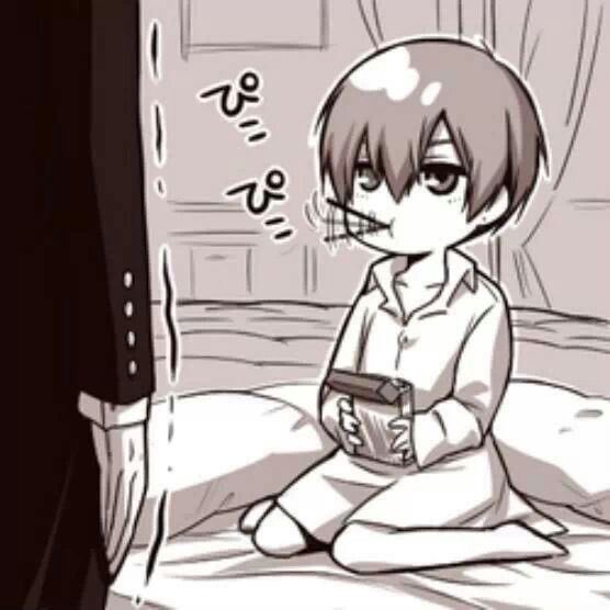 "This Pocky is better then your cooking~" the Earl mocked shacking the box.