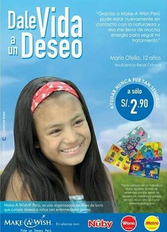 la_lariscoam's tweet photo. Todos a apoyar esta gran campaña de @MakeAWishPeru @WongPeru @metroperu ❤ https://t.co/n7tyZmQe3E