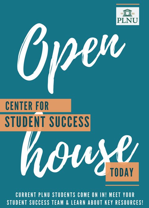 PLNUSuccessTeam's tweet photo. Current PLNU Students you are cordially invited to the Center for Student Success Open House. #WonderWednesday #PLNUCenterforStudentSuccess https://t.co/3usID12LJ2