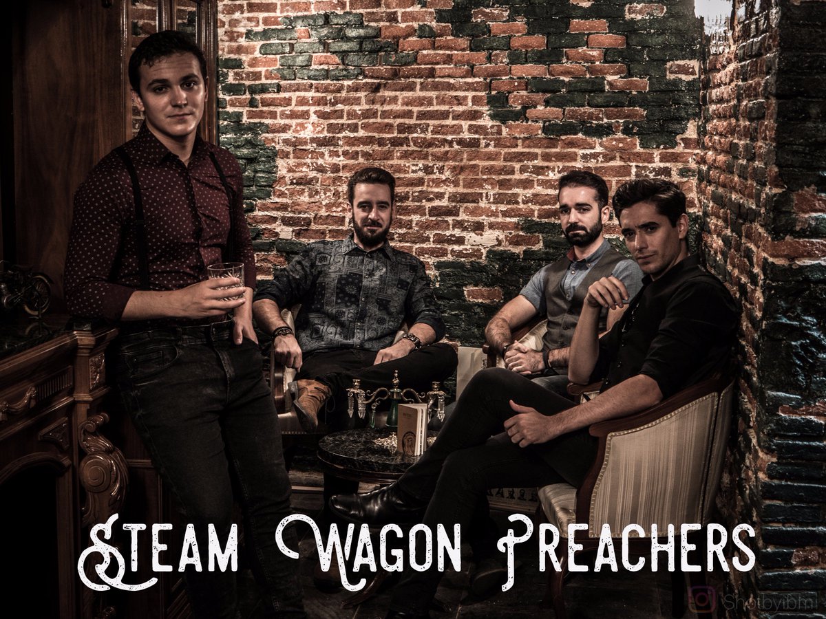 SWPreachers's tweet photo. Big news! We're proud to announce our new name as a band. Everybody say hi to the Steam Wagon Preachers! Huge things are coming 😏😎 #rock https://t.co/tv7zNxDBbP