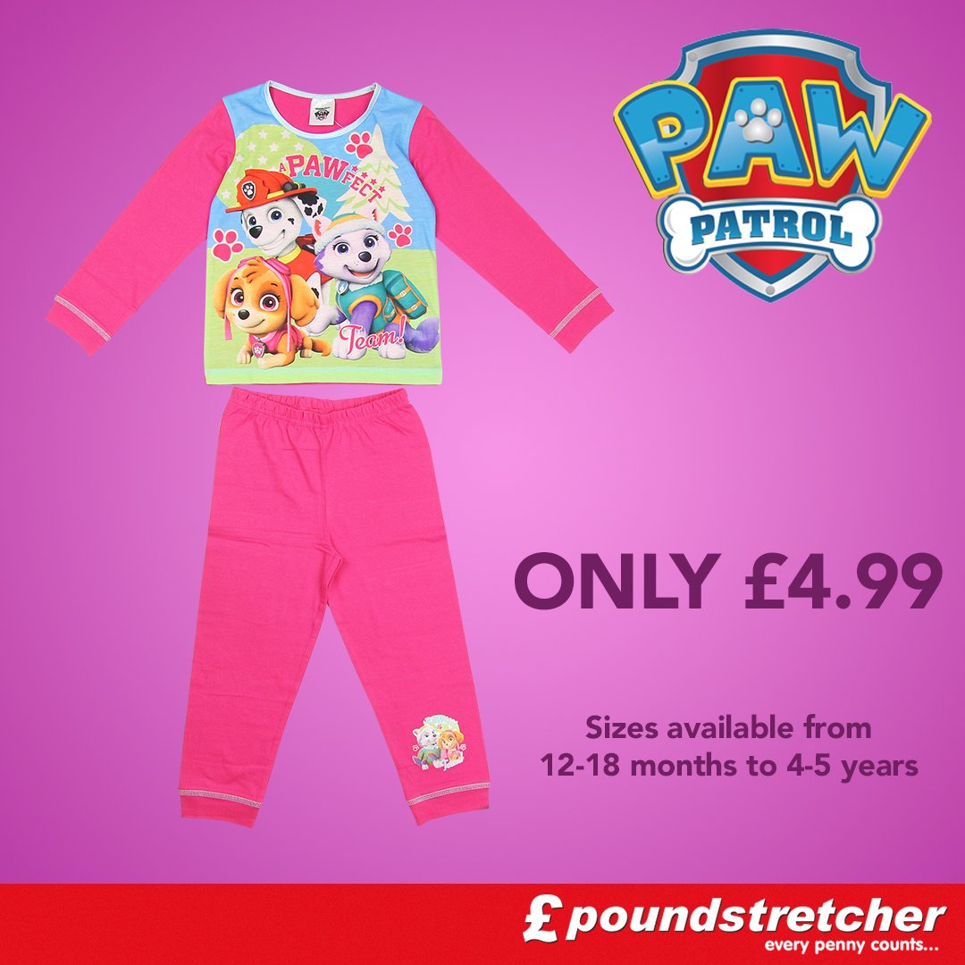 Poundstretcher1's tweet photo. Have your little ones racing to bed on the double with these awesome #PawPatrol pyjamas! #girlspyjamas https://t.co/kEbCl2bKkd https://t.co/9a2cF724F2