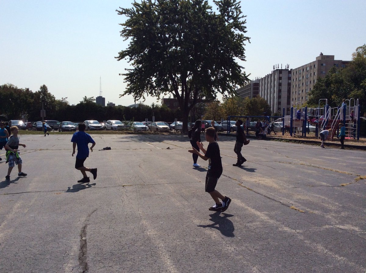 Atwater students enjoying a great fall day at recess.#shorewood proud