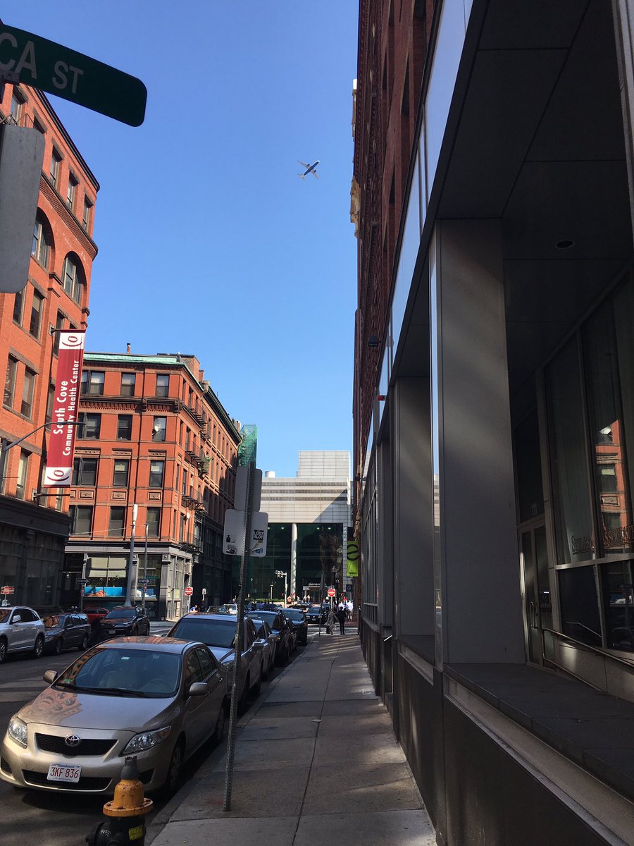 adamcpowell's tweet photo. @wutrain flyovers of the Leather District from Logan have increased and are disturbing my sleep. Can you help? They were not bad until now. https://t.co/a5u4Qk71dH