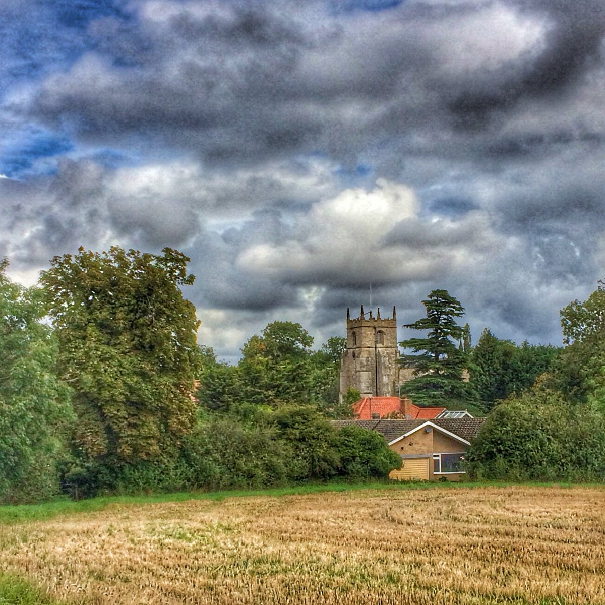 Final one from #rideandstride on Saturday.  A glorious sight for weary legs. The finishing post of St Andrew's, Timberland is in sight 🚲😊