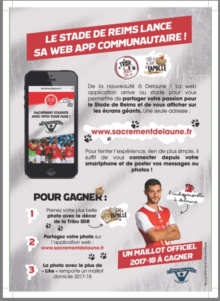 WithYourFans's tweet image. 2eme match avec le @StadeDeReims pour la webapp @WithYourFans ! Pronos et photos sur écrans géants !#FanEngagement #FanExperience