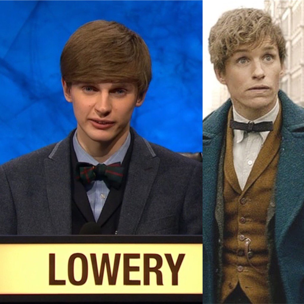 We had Snape a couple of weeks ago and this week it looks like we've got Newt Scamander 

#UniversityChallenge