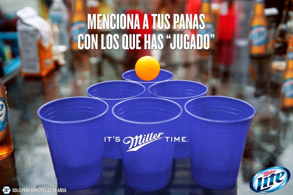 Comenta tus mejores experiencias jugando Miller Pong🍻 #ItsMillerTime