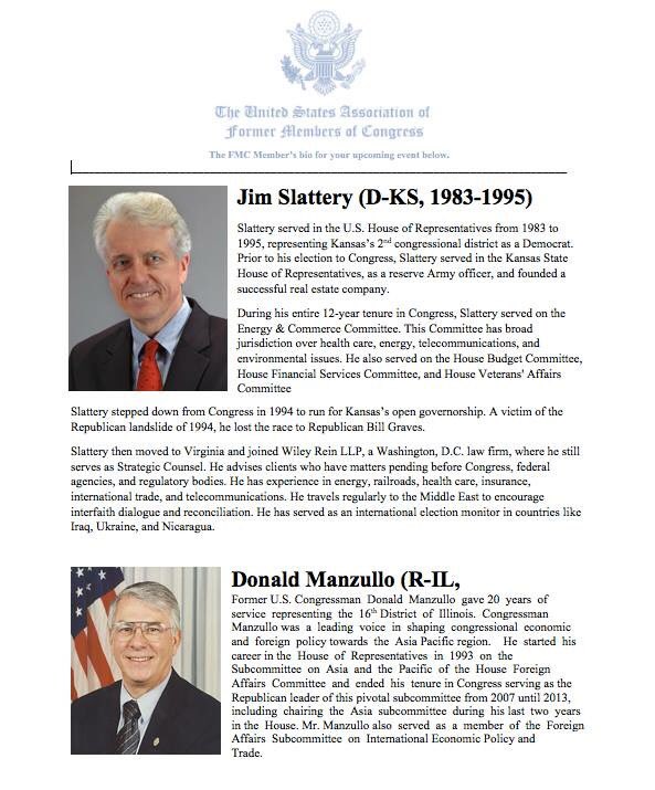 psulauc's tweet photo. Two former Congressmen will be at our meeting this Wednesday! Don't miss our discussion with Jim Slattery and Donald Manzullo in 124 Sparks https://t.co/FlA9LCQG0Z