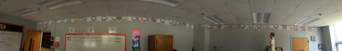 jmurraywestst's tweet photo. All About Super Me pennants!!! Starting our display in Health Headquarters for open house Wednesday!!! https://t.co/mfjGCcZh41